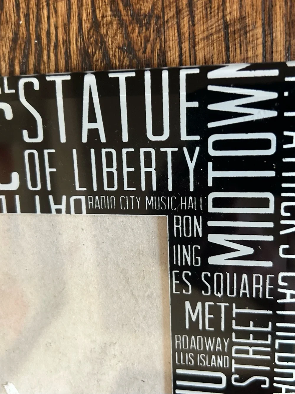 Fiberglass Staple of New York Picture Frame 4X6